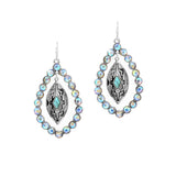 Western Rhinestone Accent Dangle Earring