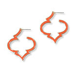 100836, QUATREFOIL ENAMEL EARRING