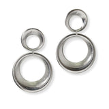 Gold Dipped, Round Metal Brass Dangle Earring