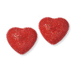 100882, BOLD HEART CRYSTAL RHINESTONE EARRING