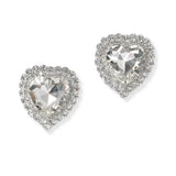 100883, HEART RHINESTONE EARRING
