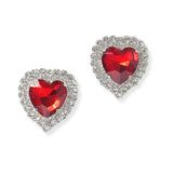 100883, HEART RHINESTONE EARRING