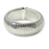 100924, LARGE BOLD METAL OPEN CUFF BRACELET