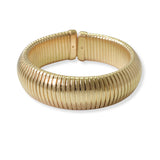 100926, SMALL BOLD METAL OPEN CUFF BRACELET