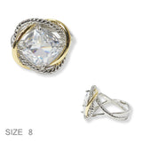 100969, CUBIC ZIRCONIA DESIGNER INSPIRED RING