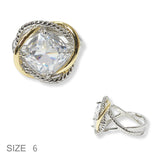 100969, CUBIC ZIRCONIA DESIGNER INSPIRED RING