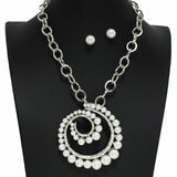 100971, PEARL SWIRL ACCENT NECKLACE