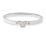 100990, BUTTERFLY ENAMEL STAINLESS STEEL BRACELET