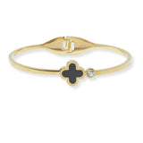 100991, CLOVER ENAMEL STAINLESS STEEL BRACELET