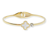 100991, CLOVER ENAMEL STAINLESS STEEL BRACELET