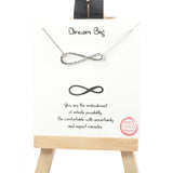 101001, GOLD DIPPED, "DREAM BIG" INFINITY NECKLACE