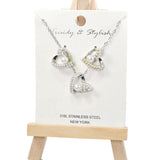 101016, HEART PEARL PENDANT NECKLACE