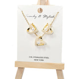101016, HEART PEARL PENDANT NECKLACE