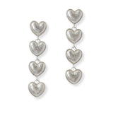 Multi Heart Drop Dangle Earring - view 3