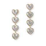Multi Heart Drop Dangle Earring - view 4