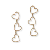 Cutout Heart Drop Dangle Earring - view 3