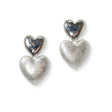 Double Heart Dangle Earring