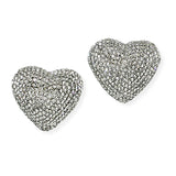 101089, HEART CRYSTAL RHINESTONE EARRING