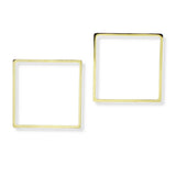 Cutout Square Metal Earring - view 2