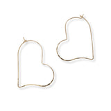 101149, HEART HOOP EARRING