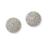 101169, CRYSTAL RHINESTONE ROUND BALL STUD EARRING