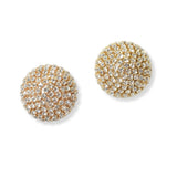 101169, CRYSTAL RHINESTONE ROUND BALL STUD EARRING