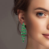 101199, MARQUISE CUBIC ZIRCONIA ACCENT EARRING