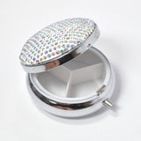 101221, BLING CRYSTAL RHINESTONE MINI PILL CASE ORGANIZER