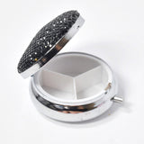 101221, BLING CRYSTAL RHINESTONE MINI PILL CASE ORGANIZER