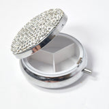 101221, BLING CRYSTAL RHINESTONE MINI PILL CASE ORGANIZER