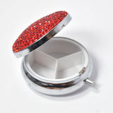 101221, BLING CRYSTAL RHINESTONE MINI PILL CASE ORGANIZER