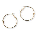 101237, KNOT ROUND HOOP EARRING