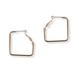 101238, SQUARE HOOP EARRING