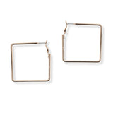 101239, SQUARE HOOP EARRING