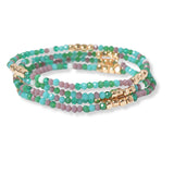 101286, DAINTY MULTI LAYERED BEADED STRETCH BRACELET