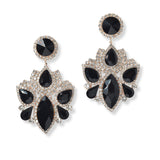 101303, GEOMETRIC CRYSTAL RHINESTONE DANGLE EARRING