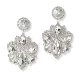 101303, GEOMETRIC CRYSTAL RHINESTONE DANGLE EARRING