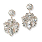 101303, GEOMETRIC CRYSTAL RHINESTONE DANGLE EARRING