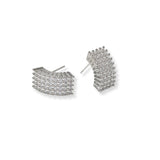 101310, MICRO PAVE CUBIC ZIRCONIA STUD EARRING