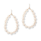 101385, DAINTY FLOWER BEADED EARRING