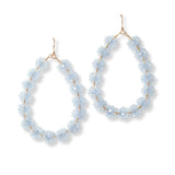 101385, DAINTY FLOWER BEADED EARRING