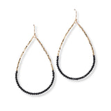 101387, DAINTY BEADED TEARDROP EARRING