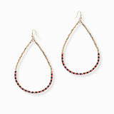 101387, DAINTY BEADED TEARDROP EARRING