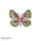 101396, BUTTERFLY CRYSTAL RHINESTONE PIN BROOCH