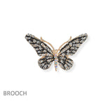 101397, SMALL BUTTERFLY CRYSTAL RHINESTONE PIN BROOCH