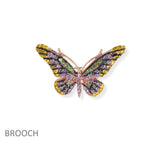 101397, SMALL BUTTERFLY CRYSTAL RHINESTONE PIN BROOCH