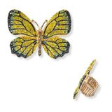 101407, BIG BUTTERFLY RHINESTONE STRETCH RING