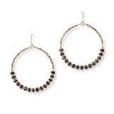 101422, ROUND BEADED EARRING