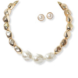 101443, FRESHWATER PEARL ACCENT NUGGET BEADED NECKLACE