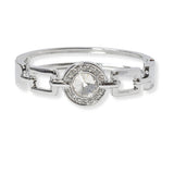 101455, round crystal rhinestone metal bracelet